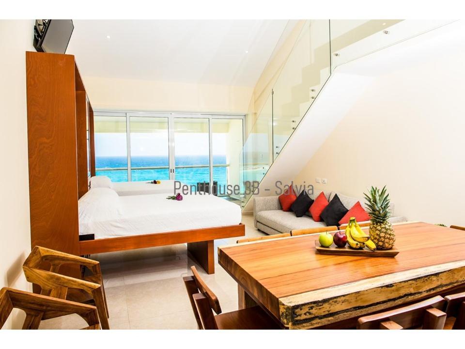 2 Story Oceanfront Penthouses On Cancun Beach! Eksteriør bilde