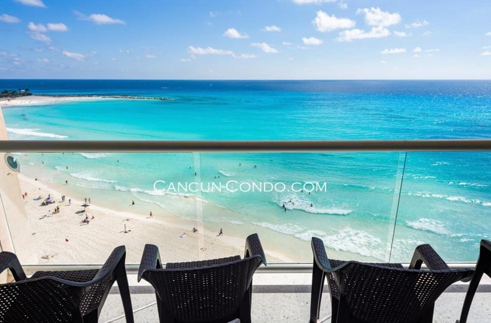 2 Story Oceanfront Penthouses On Cancun Beach! Eksteriør bilde