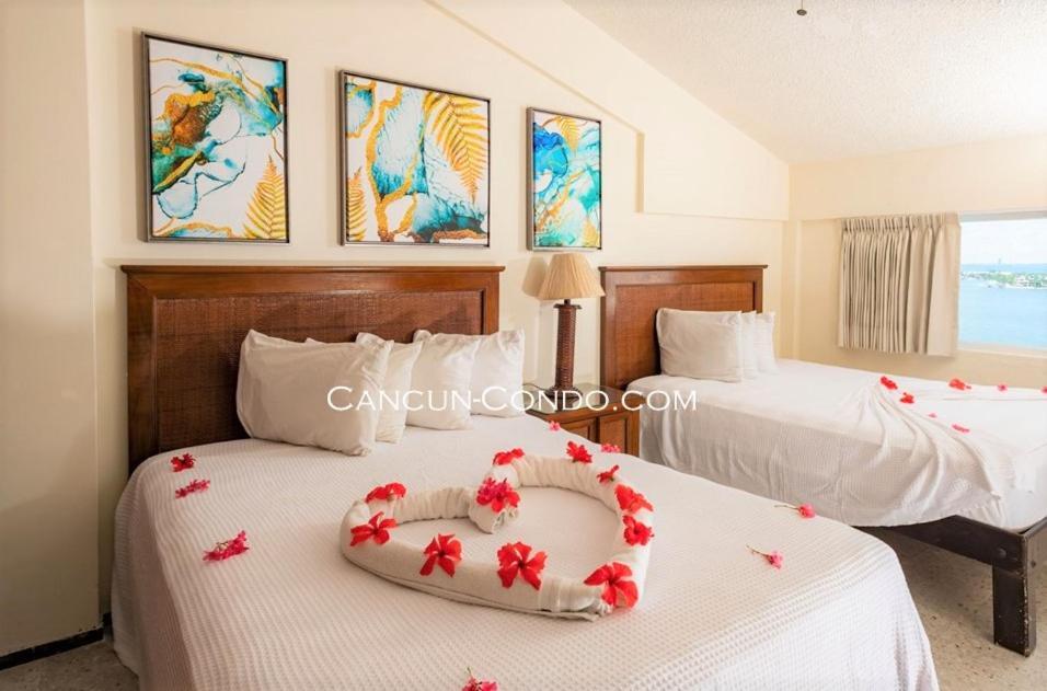 2 Story Oceanfront Penthouses On Cancun Beach! Eksteriør bilde