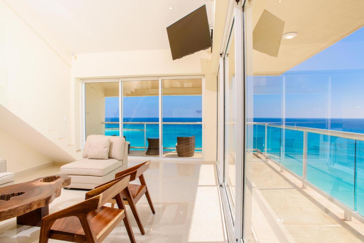 2 Story Oceanfront Penthouses On Cancun Beach! Eksteriør bilde
