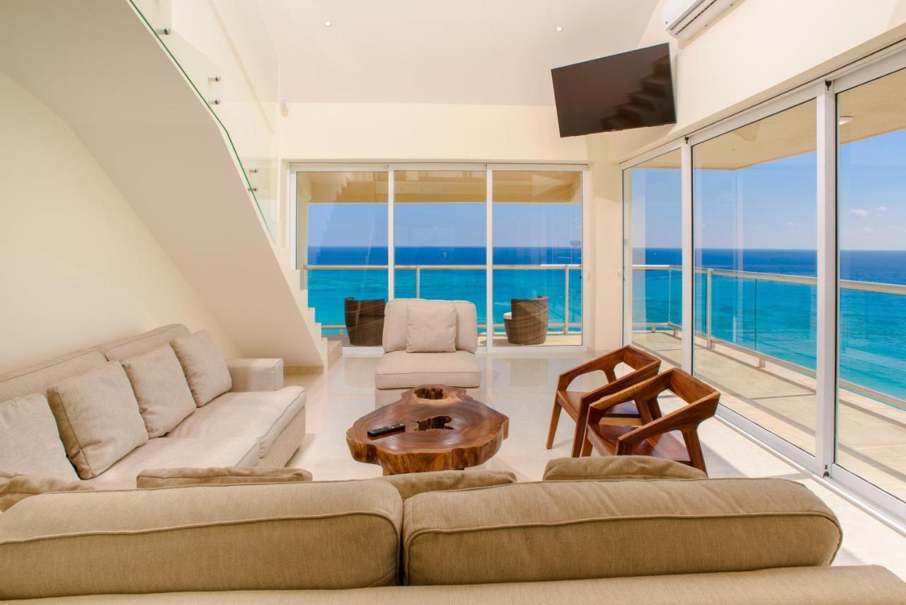 2 Story Oceanfront Penthouses On Cancun Beach! Eksteriør bilde